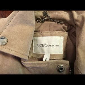 BCBG suede soft pink jacket (XS)